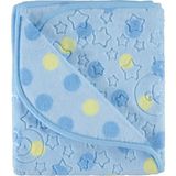 Gön Ev ve Otel Tekstili Antialerjik Yumuşak Kabartmalı Bebek Battaniyesi 100X120 cm – %100 Polyester, Sıcak Tutan, Arabada ve Yatakta Kullanıma Uygun - Mavi - 100 x 120