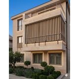 Gön Ev ve Otel Tekstili Yağmur Geçirmez Balkon Perdesi Branda Kumaş – Kalın, Bağcıklı – İsteğe Bağlı Kornişli veya Kuş Gözü Halkalı – Her Ölçüye Özel Dikim – Dış Mekan Perdesi - Kahve - Krem - 220 x 250 cm