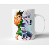 Gon Killua Hunter x Hunter Anime Tasarım Kupa - Hediyelik Kupa - Baskılı Kupa - 001 - Beyaz - 300 ml