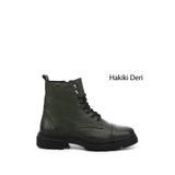 Gönderi(r) Erkek Haki Floter Fermuarlı Hakiki Deri Postal Bot