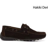 Gönderi(r) Erkek Kahverengi - Taba Rok Hakiki Deri Bağcıklı Ayakkabı - Kahverengi - Süet