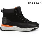 Gönderi(r) Erkek Siyah Bağcıklı Spor Hakiki Deri Ourdoor Bot