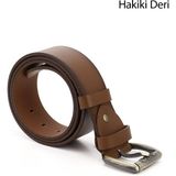 Gönderi(r) Erkek Taba Antik Hakiki Deri 4 Cm Kot Kemeri - 120 cm