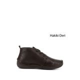 GÖNDERİ(R) Kadın Kahve Antik Bağcıklı Hakiki Deri Comfort Bot