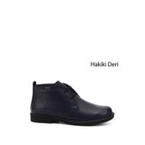 GÖNDERİ(R) Kadın Lacivert Antik Kauçuk Taban Hakiki Deri Bot