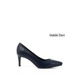 Gönderi(r) Kadın Lacivert Sivri Burun İnce Topuklu Hakiki Deri Stiletto