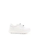 GÖNDERİR Kadın Lastik Bağcıklı Comfort Dolgu Taban Hakiki Deri Sneaker DDZA73845190