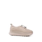 GÖNDERİR Kadın Lastik Bağcıklı Comfort Dolgu Taban Hakiki Deri Sneaker DDZA73845191