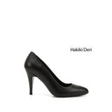 GÖNDERİ(R) Kadın Siyah Sivri Burun Ince Topuklu Hakiki Deri Stiletto