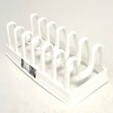 Gondol 6 Bölmeli Tencere Kapak Düzenleyici Plastik Malzemeden Ergonomik Tasarım 1 Adet