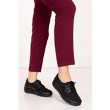 Gondol Comfort Bolle Ortopedik Deri Strech Ayakkabı AT.4206 Siyah