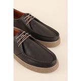 Gondol Erkek Hakiki Deri Casual Derby Ayakkabı (Moc-Toe) cz.102 Kahverengi