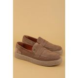 Gondol Erkek Hakiki Deri Casual Flötr Ayakkabı (Moc-Toe) cz.464 Kum