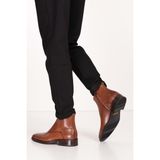Gondol Erkek Hakiki Deri Klasik Sivri Burun Bot NY.490 - Taba - 43 Taba