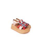 Gondol Kadın Hakiki Deri Platform Tabanlı Sandalet mlk.5204