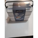 Gondol Plastik Reis Home 3 Katlı Beslenme Kabı Çatal Kaşık Içerisinde Gri Renk