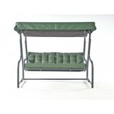 Gondol | Üç Kişilik Metal Salıncak | Yeşil | Rehome - Koyu Yeşil