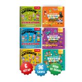 Gong 2li Set Eğlenceli Matematik Geliştiren ve Sanat Etkinlikli Boyama 6'lı Çocuk Kitap Seti