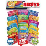 Gong 3-6 Yaş Dev Çocuk Boyama ve Yapıştırmalı Kitap Seti Anonim 18'li Eğlenceli Set