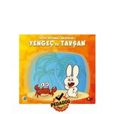 Gong 3-7 Yaş Eğitici Öğretici Okul Öncesi Yengeç Ve Tavşan Boyamalı Çocuk Hikaye Kitabı