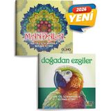 Gong Mandala 2li Set - Her Yaş İçin Mandala Boyama Kitabı Anonim Yazarlı Türkçe