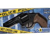 Gonher Revolver 12 Li Siyah Mantar Koleksiyon Polis Tabancası