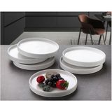 Gönül Collection Gönül Yuvarlak Porselen Pasta Tabak | 14,5 × 1,6 cm - Beyaz