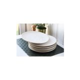 Gönül Gnl 2806 Gold Kenarlı Beyaz Seramik Servis Tabağı 25.5 Cm 6'Lı