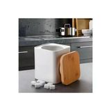 Gönül Gnl 3453 Bambu Kapaklı Porselen Kavanoz 11X11x12 Cm