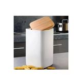 Gönül Gnl3455 Bambu Kapaklı Porselen Kavanoz 10X10x18 Cm