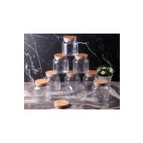 Gönül Porselen Bambu Kapaklı 0,5 Lt Cam Kavanoz 9'lu Set G2734