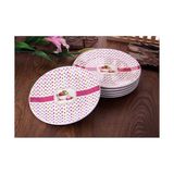Gönül Porselen Makaron Desen Pasta Tabağı (6 Adet) G820