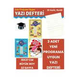 GÖNÜL YAYINCILIK 1.sınıf Klavuz Çizgili Yazı Defteri 3'lü Güzel Yazı Defteri Yeni Programa Uygun