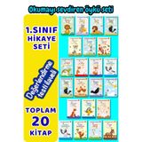 GÖNÜL YAYINCILIK 1. Ve 2. Sınıf Eğitici - Tavsiyeli Masallar 20 Hikaye Setim a5 Boy Resimli