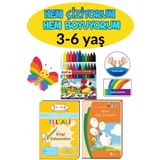 GÖNÜL YAYINCILIK 3-6 Yaş Çocuklar Için El Ve Parmak Kas Gelişimini Sağlayan Boyama Ve Etkinlik Kitabı Seti