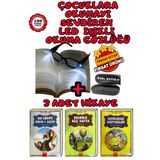 GÖNÜL YAYINCILIK 9-12 yaşa uygun 3 ADET MACERA KİTABI KARIŞIK SÜPER SET+OKUMA LED IŞIKLI GÖZLÜK