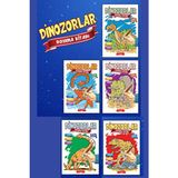 Gönül Yayıncılık Dinozorlar Boyama Kitabı Seti Çocuklar İçin Eğlenceli Yaratıcı Aktivite