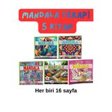 GÖNÜL YAYINCILIK Mandala Boyama Kitabı 5 Kitap 7'den 77'ye Renklerle Dans
