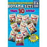 GÖNÜL YAYINCILIK Okul Öncesi Süper Etkinlik Boyama Seti (3-6 YAŞ) 10 kitap
