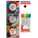 GÖNÜL YAYINCILIK Ruhunu Yansıt Mandala Ve Keçeli Kalem 3 Mandala Terapi Seti