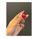 Gönülden Tasarım 10 ADET 2 CM DELİKLİ ŞEKER PEMBE PLASTİK BONCUK SET