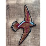 Gönülden Tasarım 12X19 cm Nakış Işleme Kuş Aplike Arma Yama Aksesuar