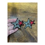 Gönülden Tasarım 2 ADET YILDIZ ARMA SET DİKİŞ APLİKE 6X5 CM