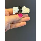 Gönülden Tasarım Beyaz Kanatlı Kelebek Arma Dikiş Aplike 6x3 cm