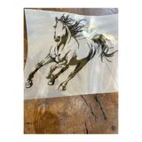 Gönülden Tasarım Ütü İle Yapışan Tasarım At Transfer Baskı Arma 24x20 Cm