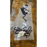 Gönülden Tasarım Ütü İle Yapışan Tasarım Sarmaşık Çiçek Transfer Baskı Arma 25x12 Cm