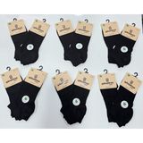 Gönültaş Bayan Bambu Patik Çorap 12 Li Paket - 36 - 40 - Siyah