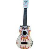 Gonzales Hawiian XU21OWL Soprano Ukulele (Baykuş Desenli) | Sevimli Baykuş Grafikli Kapak Hafif Gövde Çocuklar İçin Mükemmel Hedi