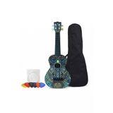 gonzales Soprano Ukulele Tribal Baykuş Desen