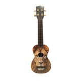 gonzales XU-21 KOMPOZİT SOPRANO UKULELE ASLAN DESENLİ
